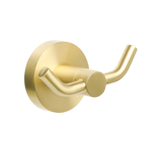 картинка Крючок двойной золото-сатин Fixsen Comfort Gold (FX-87005A) от магазина Сантехстрой