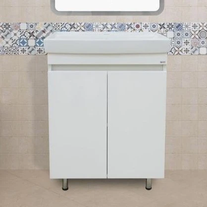 картинка Тумба с раковиной Misty Енисей 50 2 двери (Э-Ени01050-011+БП-э000000550) от магазина Сантехстрой