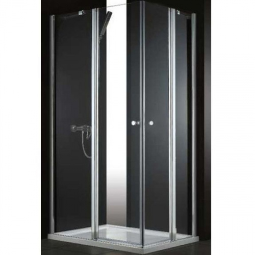 картинка Душевой уголок Cezares ELENA-W-AH-2-120/100-C-Cr профиль Хром стекло прозрачное от магазина Сантехстрой