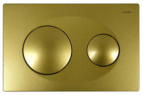 картинка Кнопка смыва Azario двойная, золото глянец (AZ-8200-0014) от магазина Сантехстрой