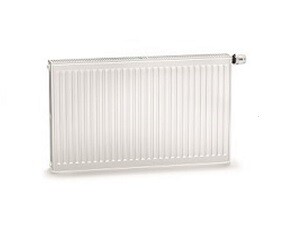 картинка Радиатор панельный, Kermi, therm-x2 Profil-V, профильный, FTV 22, глубина, мм-100, высота, мм-400, длина, мм-1400, X2 Inside, тип подключения-R, нижнее справа, с термостатическим вентилем, рабочее давление, бар-10, цвет-RAL 9016 (белый) от магазина Сантехстрой