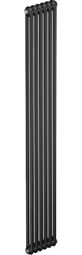картинка Радиатор стальной Rifar Tubog 1800 6 секций, 2-трубчатый, антрацит матовый от магазина Сантехстрой