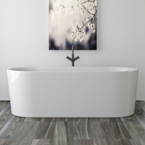 картинка KNIEF Fresh  Ванна отдельностоящая 180х80х60см, с щелевым переливом, без слив-перелива, цвет белый (продавать со сливом 0100-091-06S) от магазина Сантехстрой