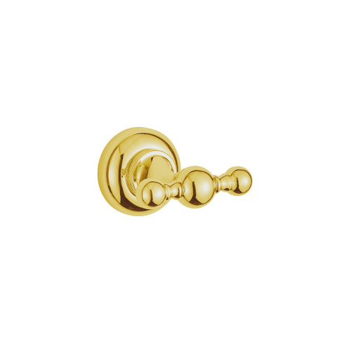 картинка Крючок Cezares Aphrodite APHRODITE-DHK2-03/24-Sw двойной золото/сваровски от магазина Сантехстрой