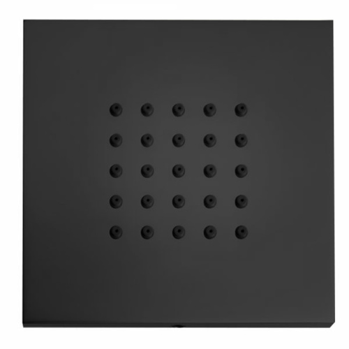 картинка Bossini  Cubic Flat  Г/м настенная форсунка 10*10 см, цвет: черный матовый от магазина Сантехстрой