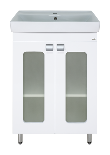 картинка Тумба с раковиной Урал 60 + раковина Ekokerama Quattro 60 от магазина Сантехстрой