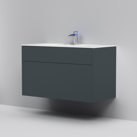 картинка M50AFHX1003GM Inspire V2.0, База под раковину, подвесная, 100 см, 3 ящика, push-to-open, графит мато от магазина Сантехстрой