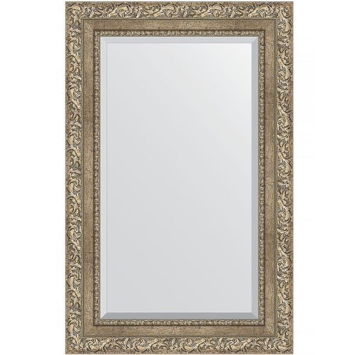 картинка Зеркало Evoform Exclusive 85х55 BY 3409 с фацетом в багетной раме - Виньетка античное серебро 85 мм от магазина Сантехстрой