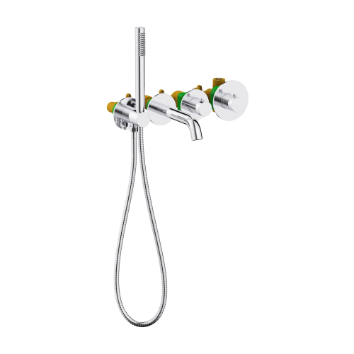 изображение смеситель встроенный для ванны с душем с термостатотом timo saona хром (2324/00ysm)