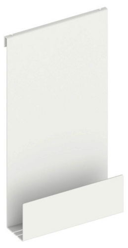 картинка 24951510000 UNIVERSALARTIKEL Полочка для душа навесная, со сливными прорезямии и интегрированными крючками, белый (RAL 9010) от магазина Сантехстрой