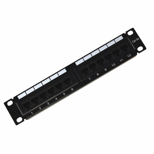 картинка Панель коммутационная 10",  1U,  12 портов UTP,  RJ-45, CAT 5e REXANT от магазина Сантехстрой