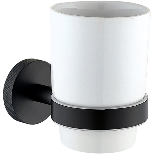 картинка Стакан для зубных щеток Allen Brau Priority 6.31002-31 Белый Черный матовый от магазина Сантехстрой