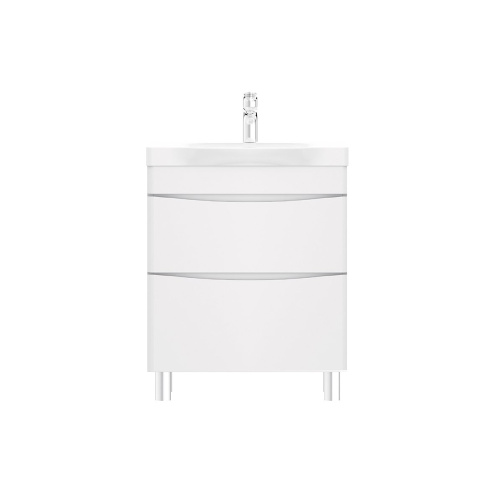 картинка M80FSX0652WG Like, База под раковину, напольная, 65 см, 2 ящика, белый, глянцевая, шт от магазина Сантехстрой