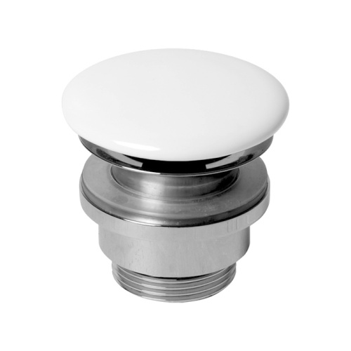 картинка AZZURRA Донный клапан для раковины (всегда открыт), с крышкой керамической-цвет белый от магазина Сантехстрой