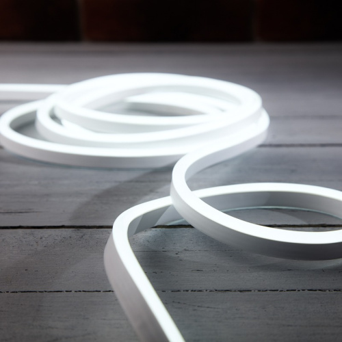 картинка Гибкий неон LED SMD 8х16 мм,  односторонний,  белый,  120 LED/м,  5 м от магазина Сантехстрой