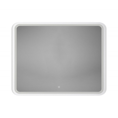 картинка Зеркало Art&Max Genova AM-Gen-900-800-DS-F-White 90х80 с подсветкой, белый матовый от магазина Сантехстрой