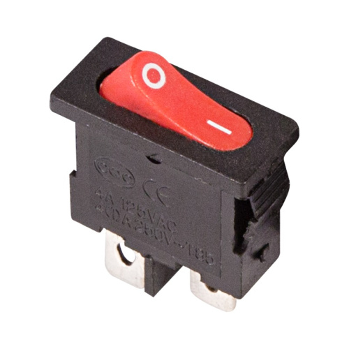 картинка Выключатель клавишный 250V 6А (2с) ON-OFF красный Mini (RWB-103, SC-766, MRS-101-5) REXANT от магазина Сантехстрой