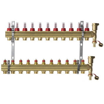 картинка Комплект коллекторов Danfoss FHF-11F set, 11 контуров от магазина Сантехстрой