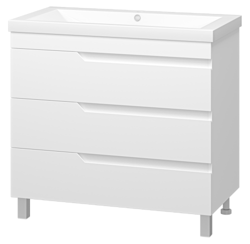 картинка Тумба с раковиной Софт 90 + раковина Misty Алиса 90 от магазина Сантехстрой