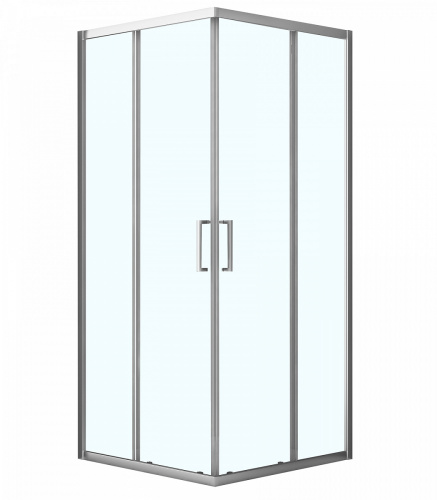 картинка Душевое ограждение Azario SEATTLE 90х90х195 хром, 6мм прозрачное стекло от магазина Сантехстрой