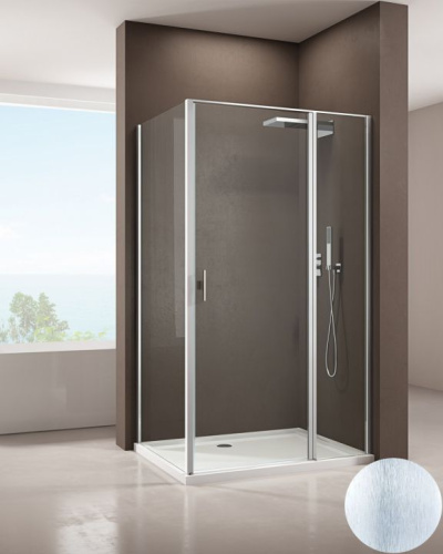картинка Душевой уголок Allen Brau Priority 100x100 3.31005.BA + 3.31020.BA серебро браш от магазина Сантехстрой