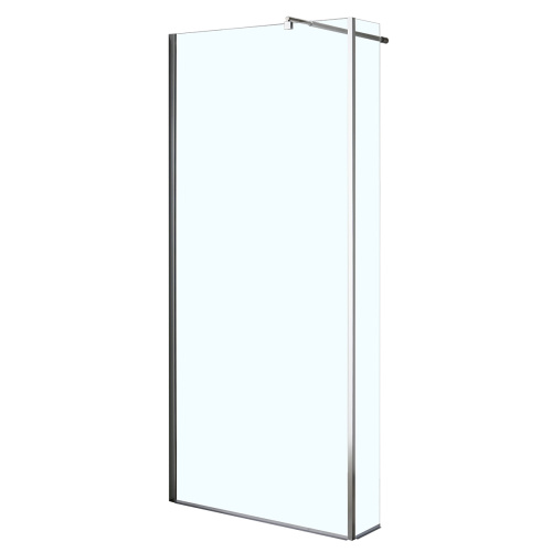картинка Душевая перегородка Loranto 1400x1950 Walk-in. Доп.створка 20см. Регулируемый кронштейн 80-100 Прозрачное стекло 6 мм. Профиль Хром (CS-L801 140) от магазина Сантехстрой