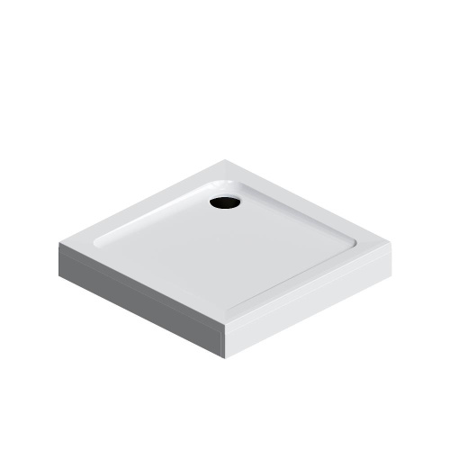 картинка W90T-403-090W Gem, душевой поддон квадратный, 90х90 с сифоном, белый от магазина Сантехстрой