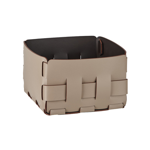 картинка ADJ Корзинка Mini Bottega, 19x19xH13 см., цвет: капучино/шоколад от магазина Сантехстрой