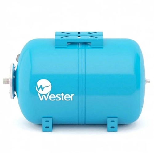 картинка Гидроаккумулятор для водоснабжения Wester WAO 100 горизонтальный (0-14-0995) от магазина Сантехстрой