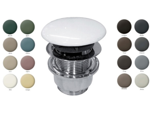 картинка Донный клапан, CIELO, 1 1/4, диаметр, мм-72, универсальный, цвет-хром/Avena от магазина Сантехстрой