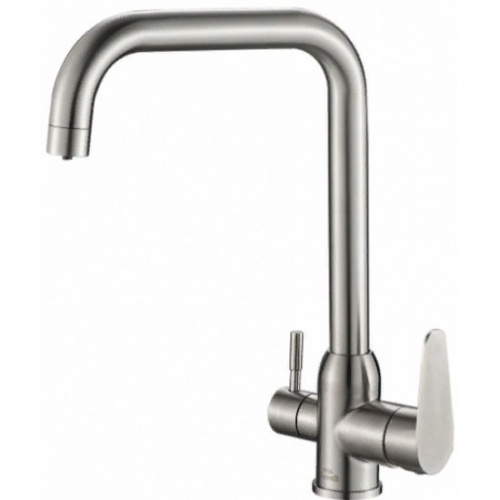 картинка смеситель для кухни zorg sh 725 inox хром
