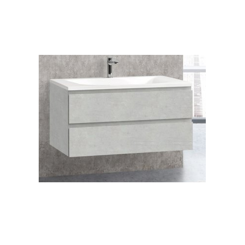 картинка Тумба под раковину Cezares molveno-100-2c-so-bet Серая от магазина Сантехстрой