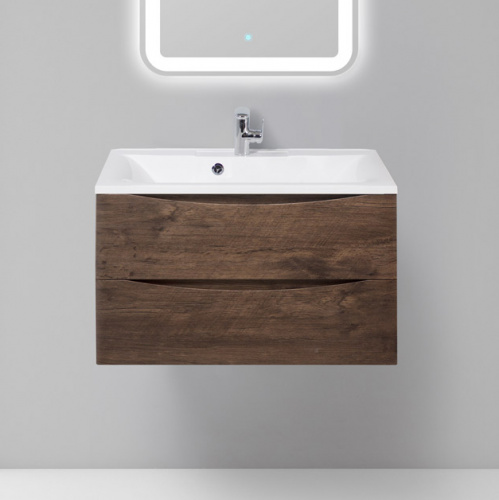 картинка Тумба под раковину BelBagno marino-800-2c-so-rw-p С древесным узором от магазина Сантехстрой