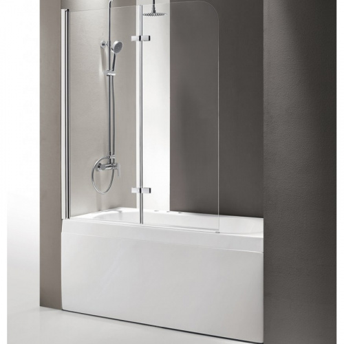 картинка Шторка для ванны Cezares Eco O-V-21-120/140-C-Cr от магазина Сантехстрой