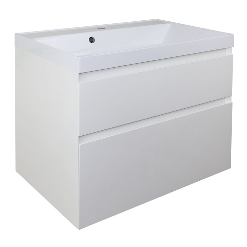 картинка Тумба с раковиной Azario Velluto 80 800х450х660 подвесная, Slim 80, белый матовый (CS00088603) от магазина Сантехстрой