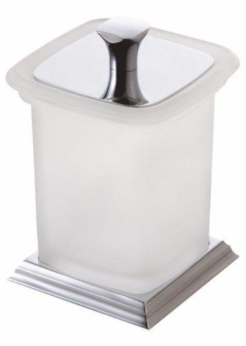 картинка Стакан Art&Max Zoe AM-6831DX/AM-G-6831DX настольный с крышкой хром от магазина Сантехстрой