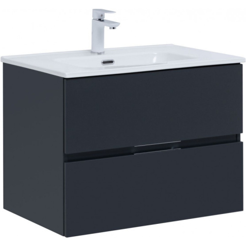 картинка Тумба с раковиной Aquanet Алвита new 70 306153 антрацит от магазина Сантехстрой
