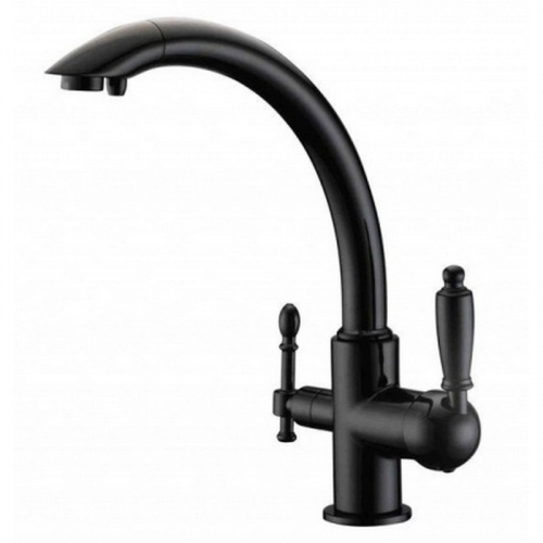 картинка смеситель для кухни zorg zr 314 yf-33 black черный