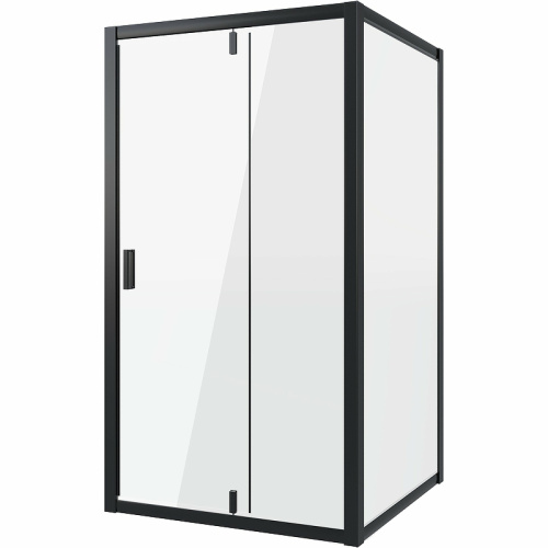 картинка Душевое ограждение Niagara Nova NG-83-9AB-A70B (90х70х195) прямоугольник,черный,дверь распашная,стекло прозрачное,2 места от магазина Сантехстрой