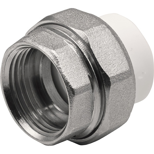 картинка Муфта THERMOLIGHT комбинированная разъемная PP-R ВР 20х3/4quot; белый (10/290) от магазина Сантехстрой