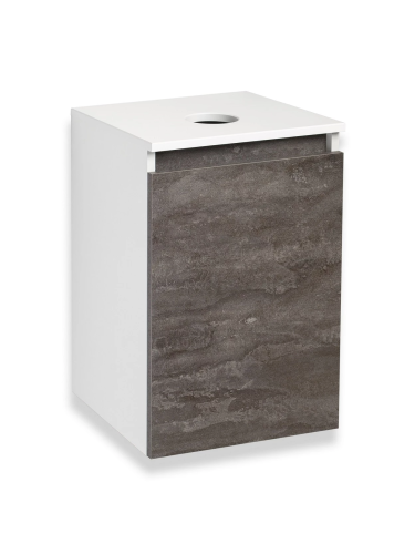 картинка Тумба под раковину Runo железный камень Бари 40 (00-00001376) от магазина Сантехстрой