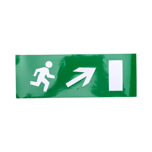 картинка Наклейка для аварийного светильника "Направление к эвакуационному выходу направо вверх" REXANT от магазина Сантехстрой