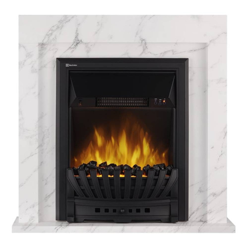 картинка Каминокомплект:Очаг Electrolux EFP/P-1020LS, портал Simple Classic белый мрамор от магазина Сантехстрой