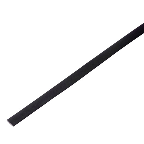 картинка Трубка термоусаживаемая ТУТ 6,0/3,0мм,  черная,  упаковка 50 шт.  по 1м,  PROconnect от магазина Сантехстрой
