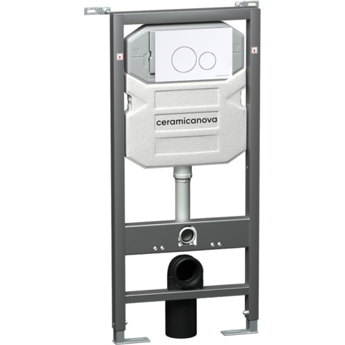 картинка Инсталляция Ceramica Nova Envision CN1001W для унитаза с Белой клавишей смыва от магазина Сантехстрой