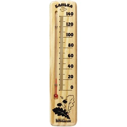 картинка Термометр д/бани, жидкостный, спиртовой, прямоугольник Невский банщик от магазина Сантехстрой