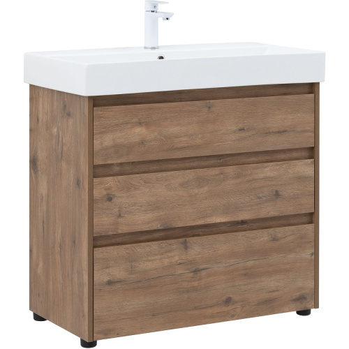 картинка Тумба под раковину Aquanet 302477 Коричневая от магазина Сантехстрой