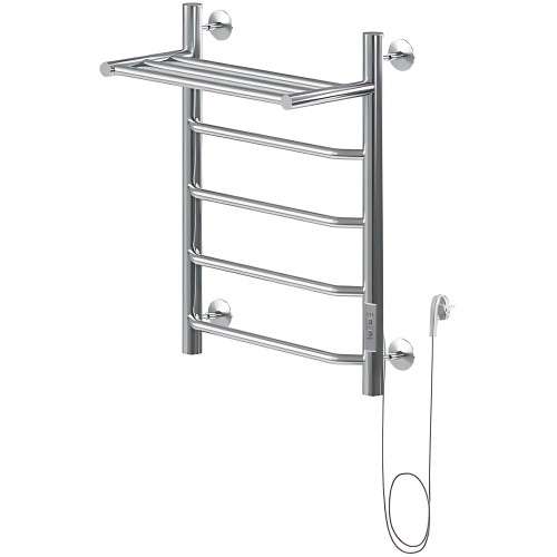 картинка Электрический полотенцесушитель Aquanet Fiona 60х50 R 281998 с полкой Хром от магазина Сантехстрой