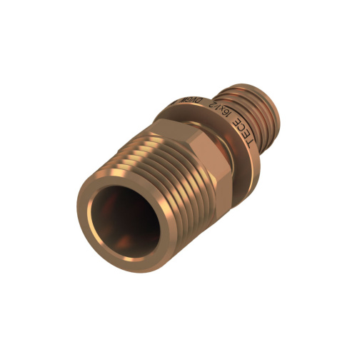 картинка Соединение прямое, TECE, TECEflex, с ниппелем, 16 х 3/4'' Н, бронза от магазина Сантехстрой