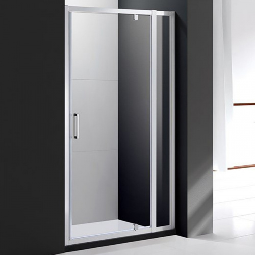 картинка Душевая дверь Cezares Molveno BA-11 110 MOLVENO-BA-11-90+20-C-Cr-IV профиль Хром стекло прозрачное от магазина Сантехстрой